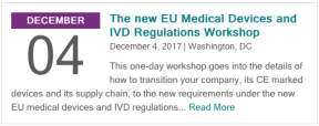 The new EU Medical Devices and IVD Regulations Workshop